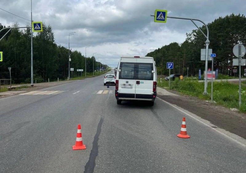 В Удмуртии произошло ДТП с участием микроавтобуса