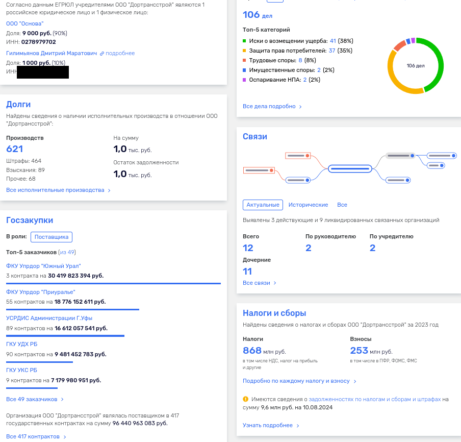 Дорожники Хабирова: из Уфы потянуло новым уголовным делом?