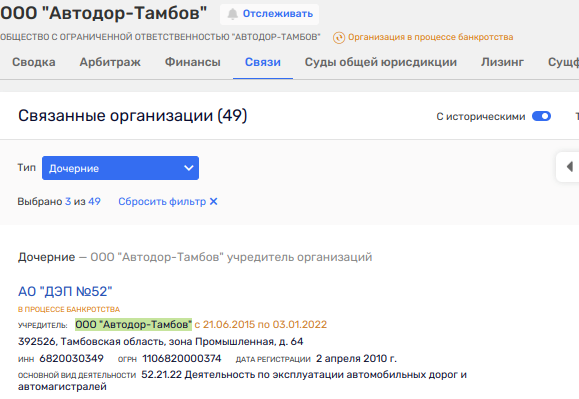 Наследие Егорова: от Тамбовавтодора повеяло коррупционной нотой?