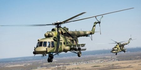 Ми-8 совершил жесткую посадку