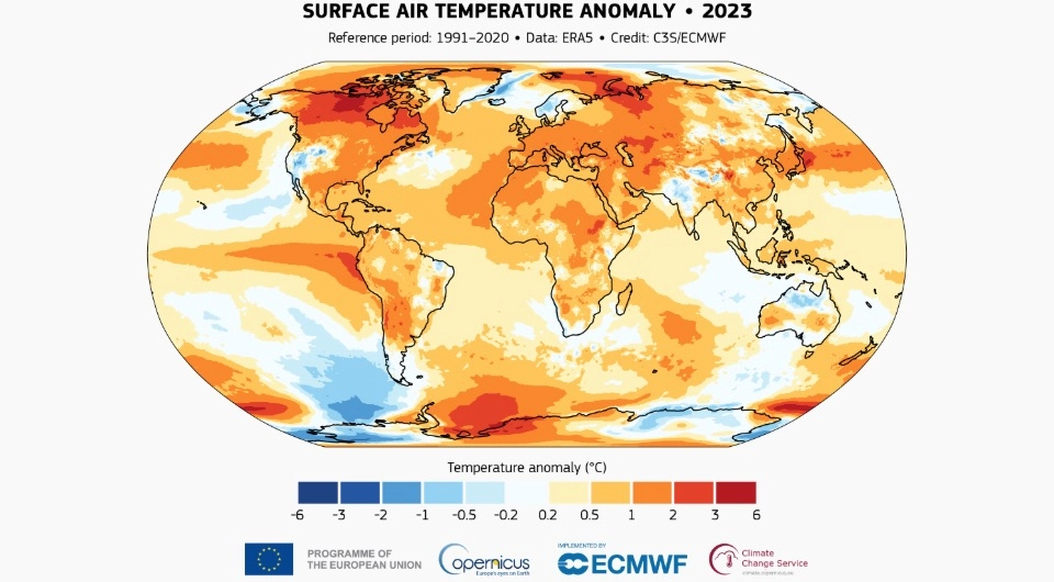 2023–2025 годы стали самыми жаркими в истории наблюдений