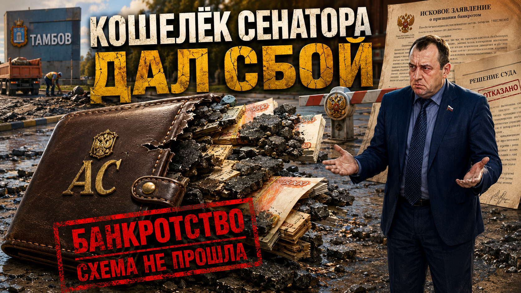 Тамбовский дорожник тебе товарищ: Струков банкротится, Никитин — помалкивает